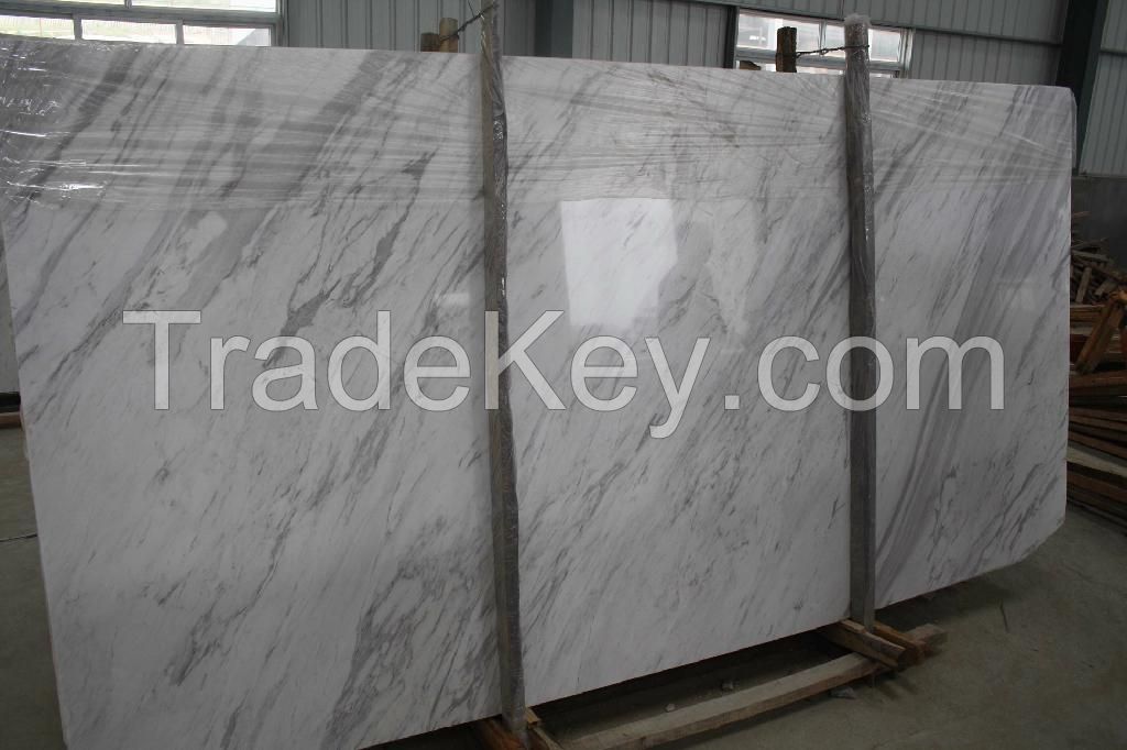 Volakas Marble Polished Slabs, Greece White Marble Tiles & Slabs