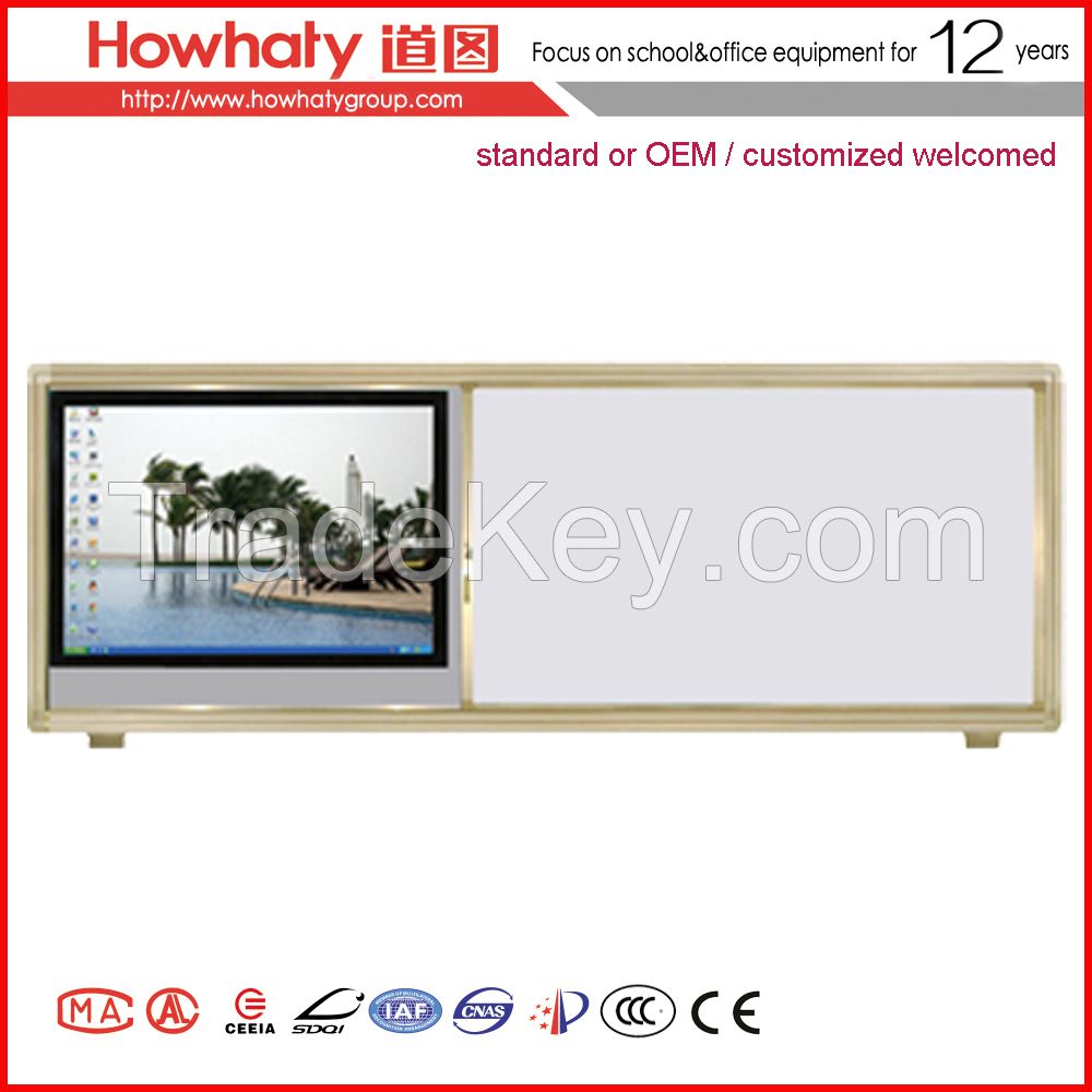 sliding electromagnic interactive whiteboard 