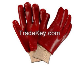 Red PVC glove china