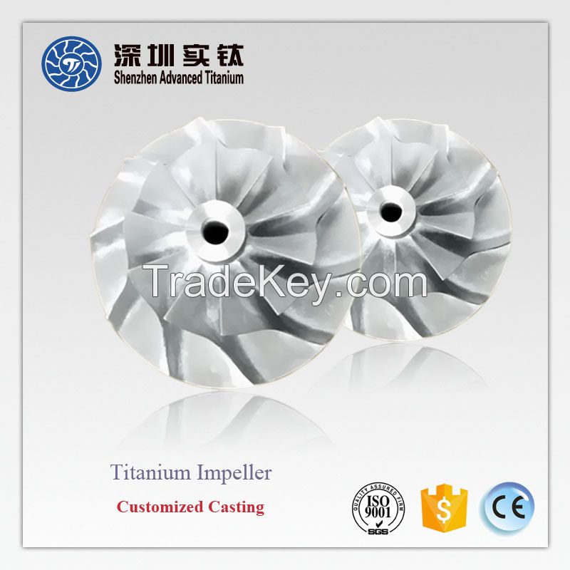 Titanium impeller and turbine casting factory