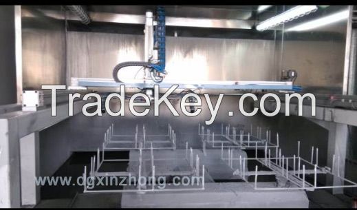 Reciprocating spraying machine