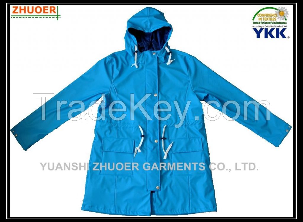 Men's PU Rain Coat - Jacket