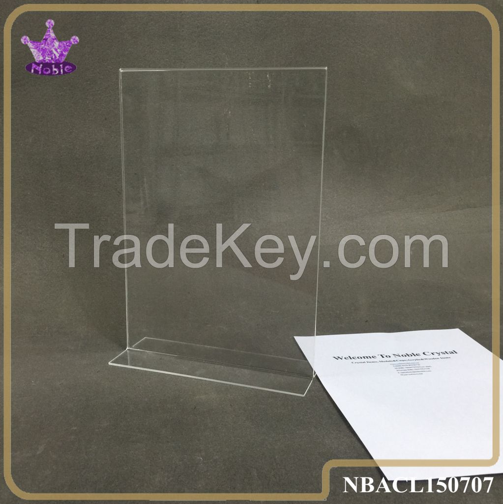 A4 Perspex Stand Clear Acrylic Paper Sign Holder Display Rack