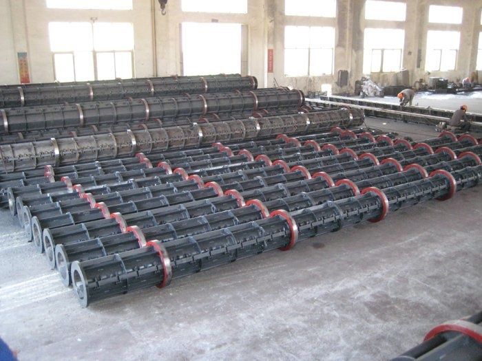 concrete electrical pole making machine