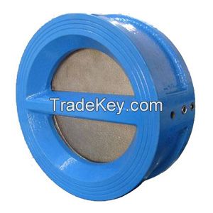 Double door Iron wafer check valve, double plate wafer check valve