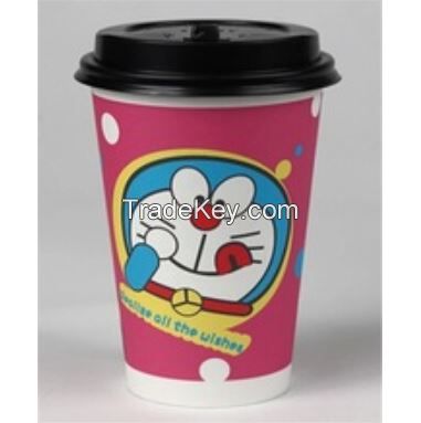 all size top selling single wall disposable paper cup red pink Copycat custom logo printed paper coffee cups