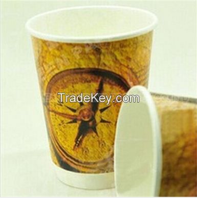 8oz single wall paper coffee cups for hot drink nestle coffee pe material pe paper cup good quality cheap low price