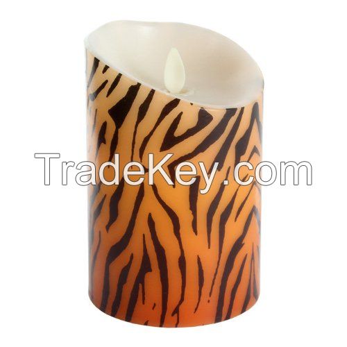 flameledd led wax candle with flickering flame and remote control ,Timer function 