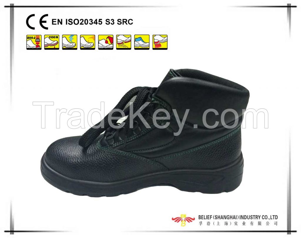 Embossed Leather safety shoes