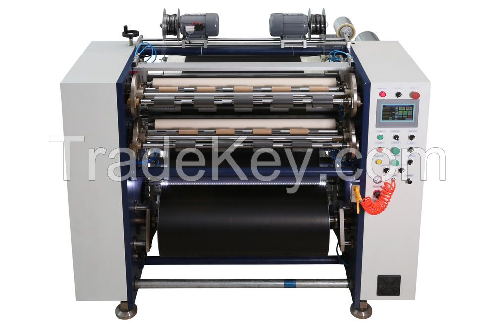 barcode ribbon slitting machine ribbon cutting machine with leader shaft