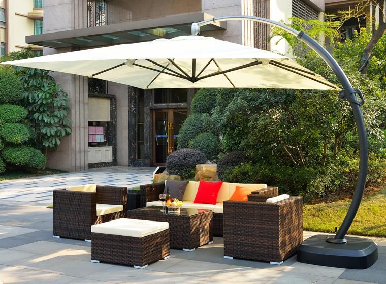 3.5m Square Columbus Big Bend umbrella hotel umbrella