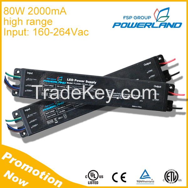 80W 2000mA 180 240V Input Cheap Led Driver