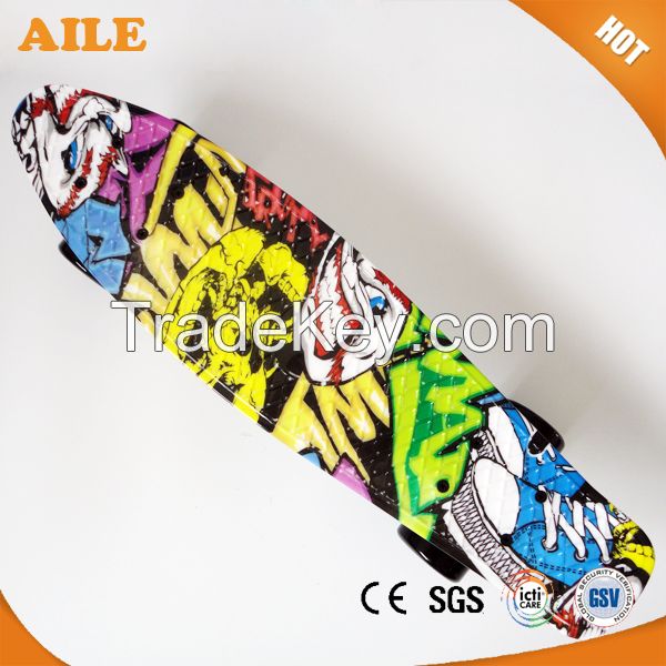 High Quality Graphic Printing Adult Mini Cruiser Skateboard