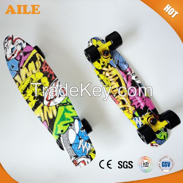 High Quality Graphic Printing Adult Mini Cruiser Skateboard