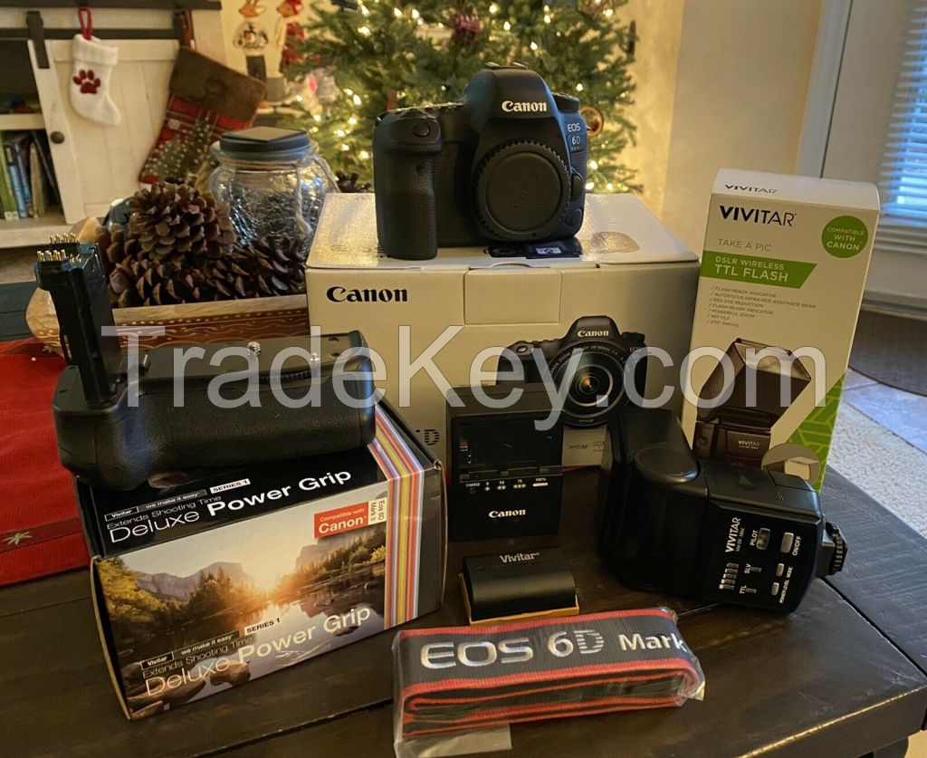 Canon EOS 6D Mark II 26.2MP Digital Nikon D800E SLR & Camera drone Complete Combo