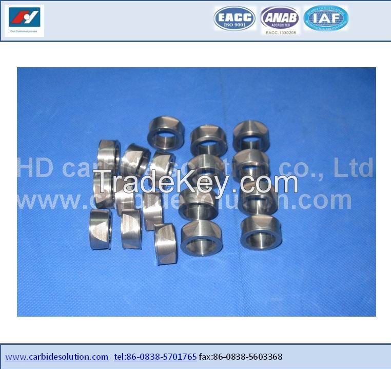 Tungsten carbide bearing bush and sleeve