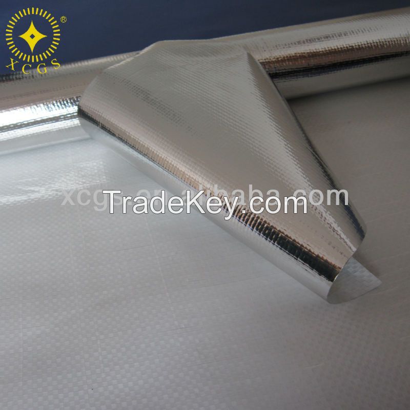 Thin Woven Fabric Aluminum Foil Construction Heat Insulation Material 