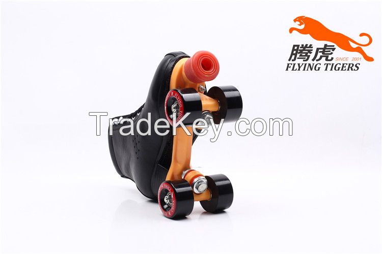 Flying Tigers Quad Roller Skates FT520 Black Classic For Outdoor Skating That Is Comfortable- stylish- and Durable