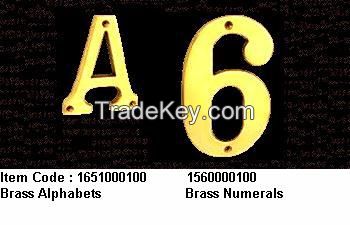 Brass Alphabets &amp;amp; Numerals