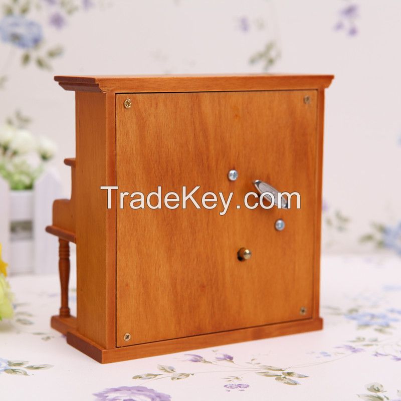 Best sale Natural Gift Wooden Upright Piano Music Box