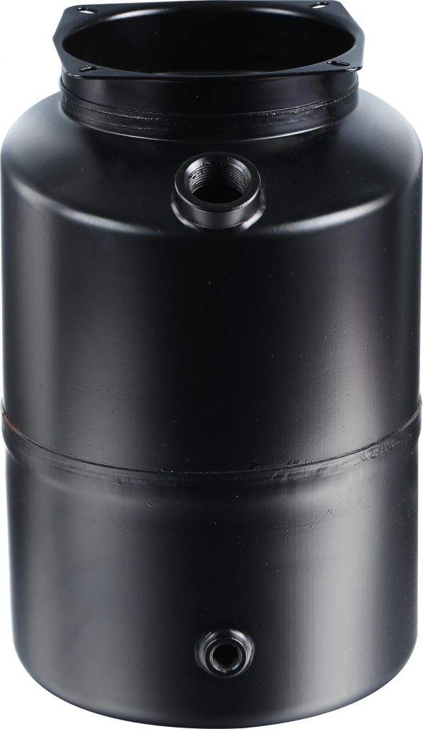 Black Steel Cylidrical oil tank fuel tank 8L