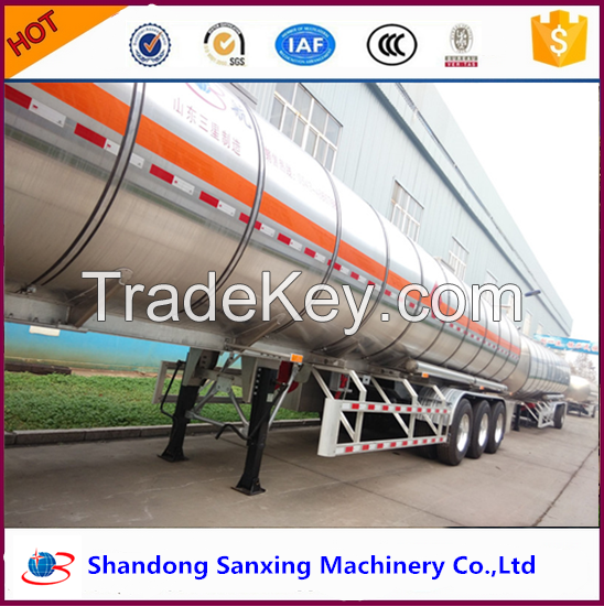 widely used High quality 48CBM aluminum fuel tanker trailer for sale