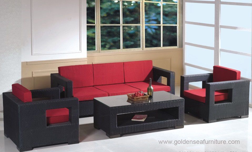 Dubai Hospitality outdoor rattan sofa for hotel