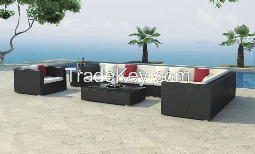 Outdoor Rattan furniture with aluminum tube