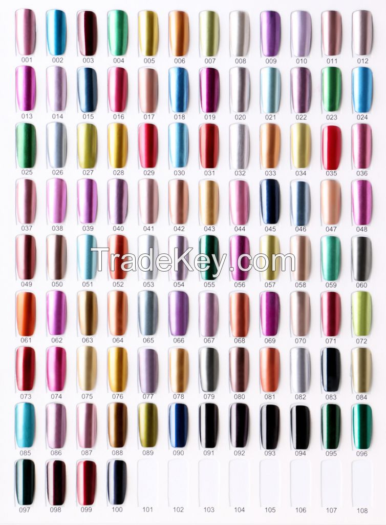 Lady Victory High Quality Factory Price Mirror Effect Metallic Gel Nail Polish- GPM 7, 3 ml