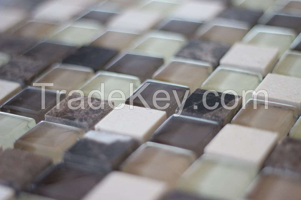 Glass Mix Marble Mosaic