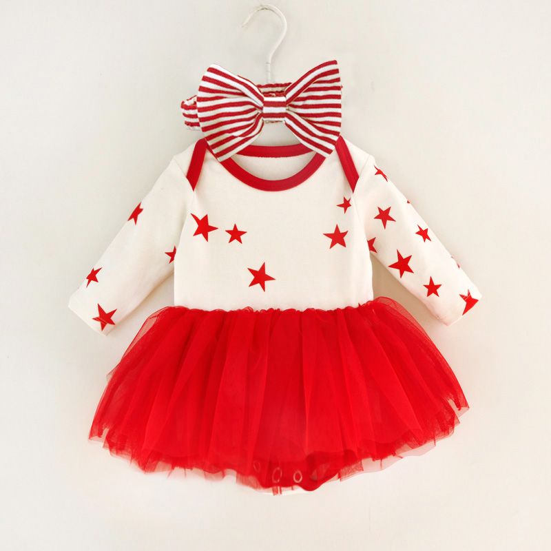 OEM Fashion Cotton Baby Clothes Romper Princess Newborn Baby Girl Dress 