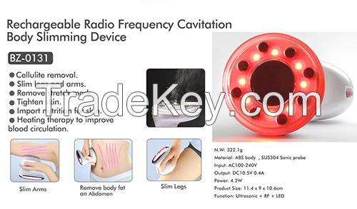 RF radio frequency cavitation body ultrasonic slimming beauty machine for home use