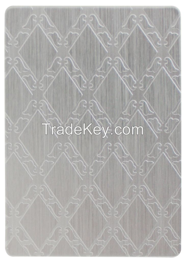 Rose Gold Mirror Finish, Etched, Embossed, Stainless Steel Sheets