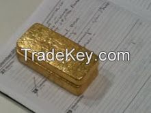 Gold nuggets,Gold bars and gold dust