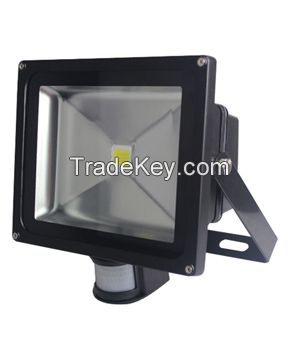 40W LED flood light, LED flood light with motion sensor , CE Rohs led light PIR