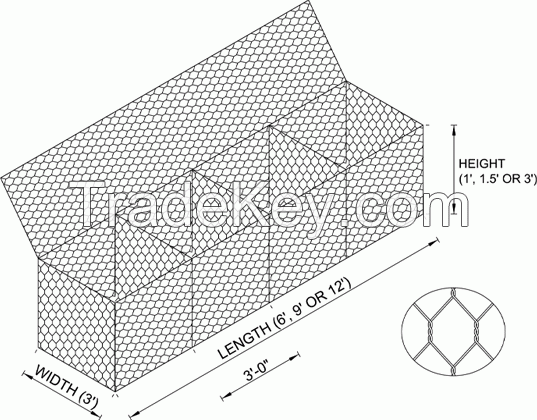 Mesh wire 2.7mm | gabion wall Box