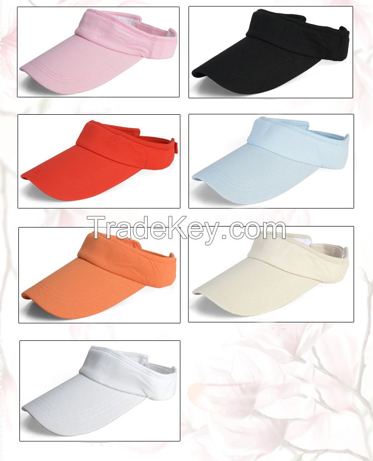 Promotional High Quality Dry Fit Breathable Mesh Fabric Sun Visor