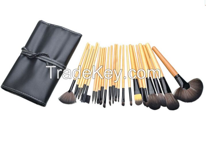 24pcs brush set with cosmetic bag