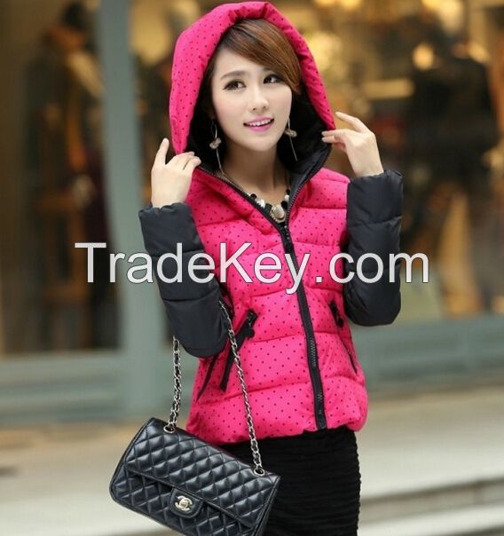 AA94Han edition thickening in the long winter women's wear cotton-padd