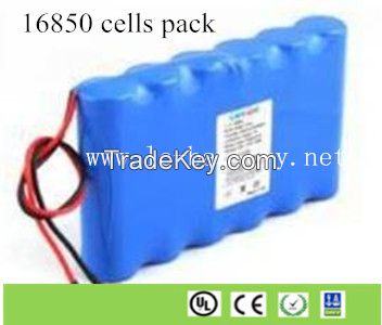 Rechargeable Battery Pack 3.7V-18.5V 18650 Lithium Ion Battery