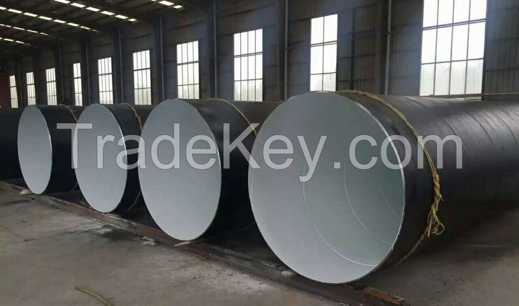 3PE steel pipe/ tube ASTM SPIRAL ANTI-CORROSION PE WELDED STEEL PIPE