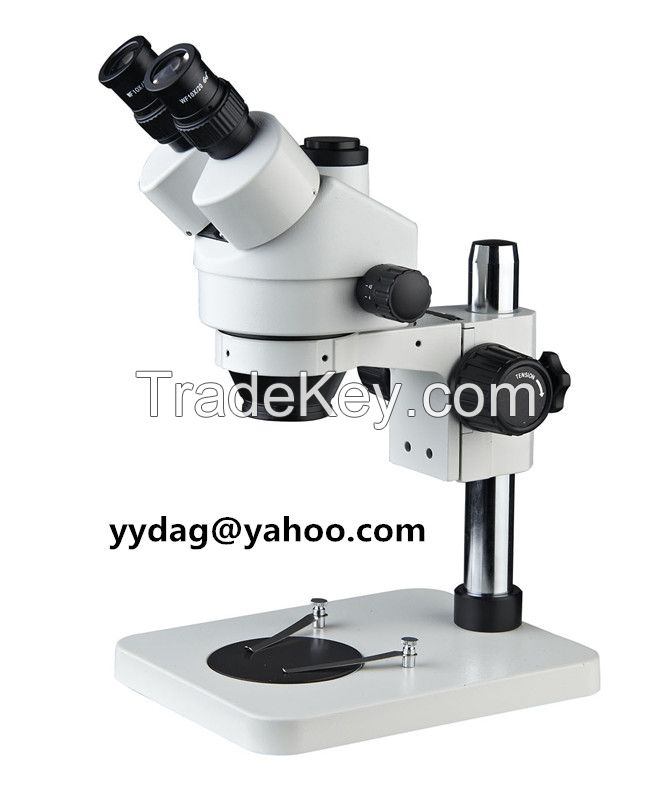 7X~45X Trinocular zoom stereo microscope continue microscope