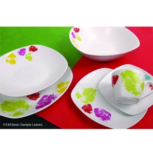 20pcs Porcelain Square Shape Dinner Set