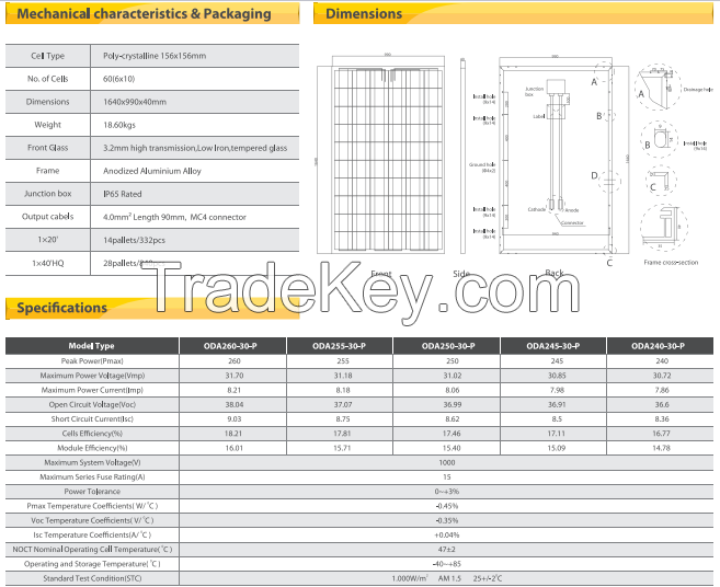 polycrystalline solar module