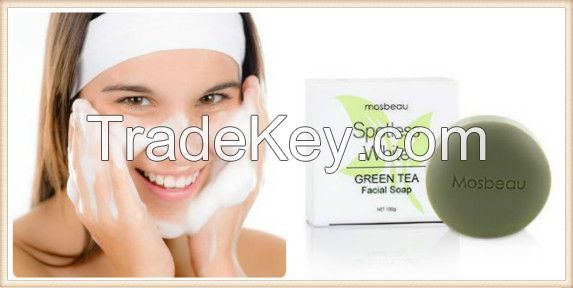 MOSBEAU PLACENTA WHITE SPOTLESS GREEN TEA FACIAL SOAP