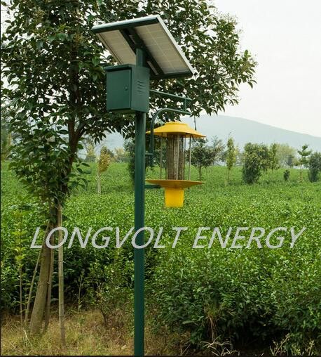 Lithium Battery Solar Garden  Lamp Led Lights With Aluminium Poles