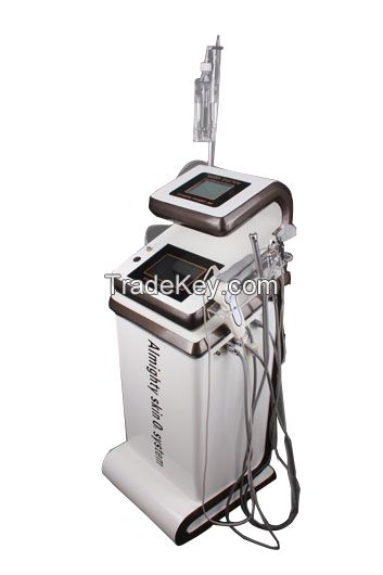 Oxygen jet treatment for cleaning facial skin and skin rejuvenation