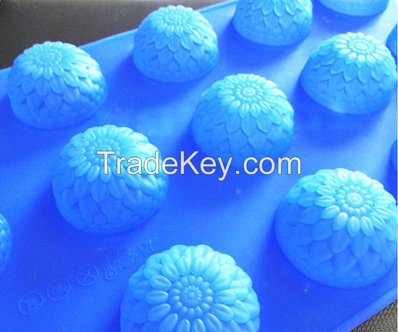 silicone sunflower cake molds