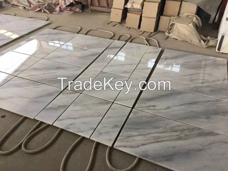 Guangxi White marble tile China white marble tile  marble slab Crystal White Marble tile and slab  carrara white