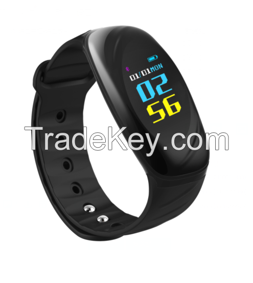 latest private design bluetooth fitness tracker smart bracelet with colour screen 